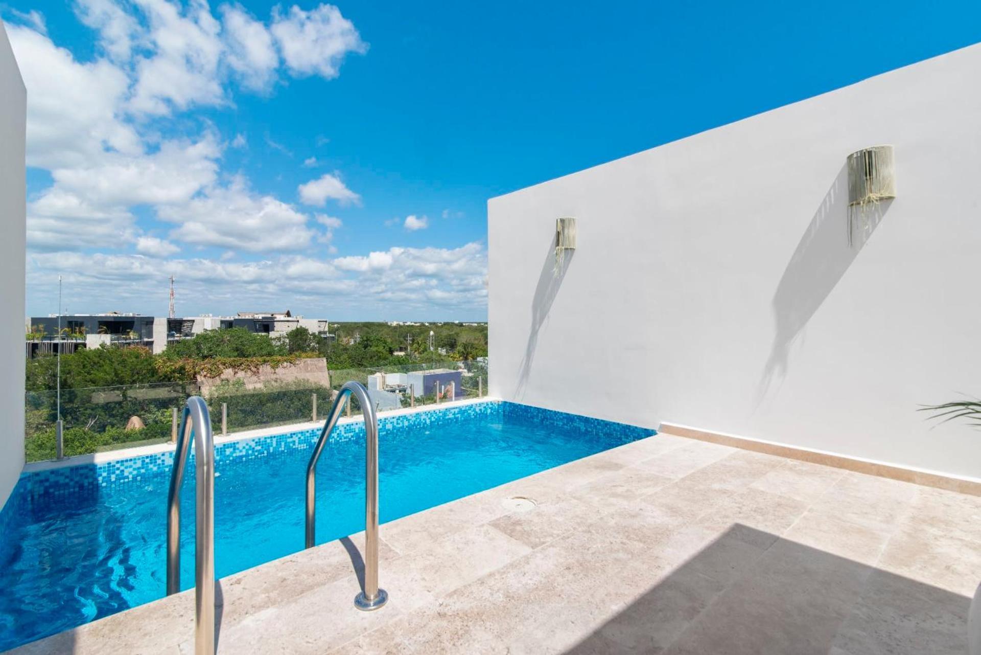 Ferienwohnung Serenity In The Sky - Studio With Rooftop And Plunge Pool Tulum Exterior foto